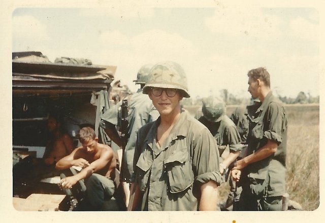 Hanging out behind a M113
